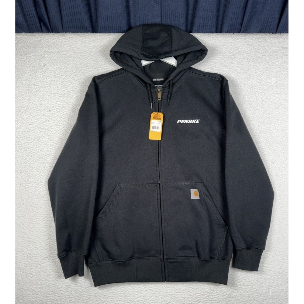 NEW - CARHARTT Rain Defender Loos Fit Hoodie - Medium Fits L/XL - Penske Logo